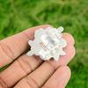 Gift For Her 925 Silver Natural Rose Quartz Stackable Flower Adjustable Ring