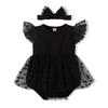 Nyári Patchwork Hálós Ujjatlan Jumpsuit Kislányoknak - Besteller Háromszög Body