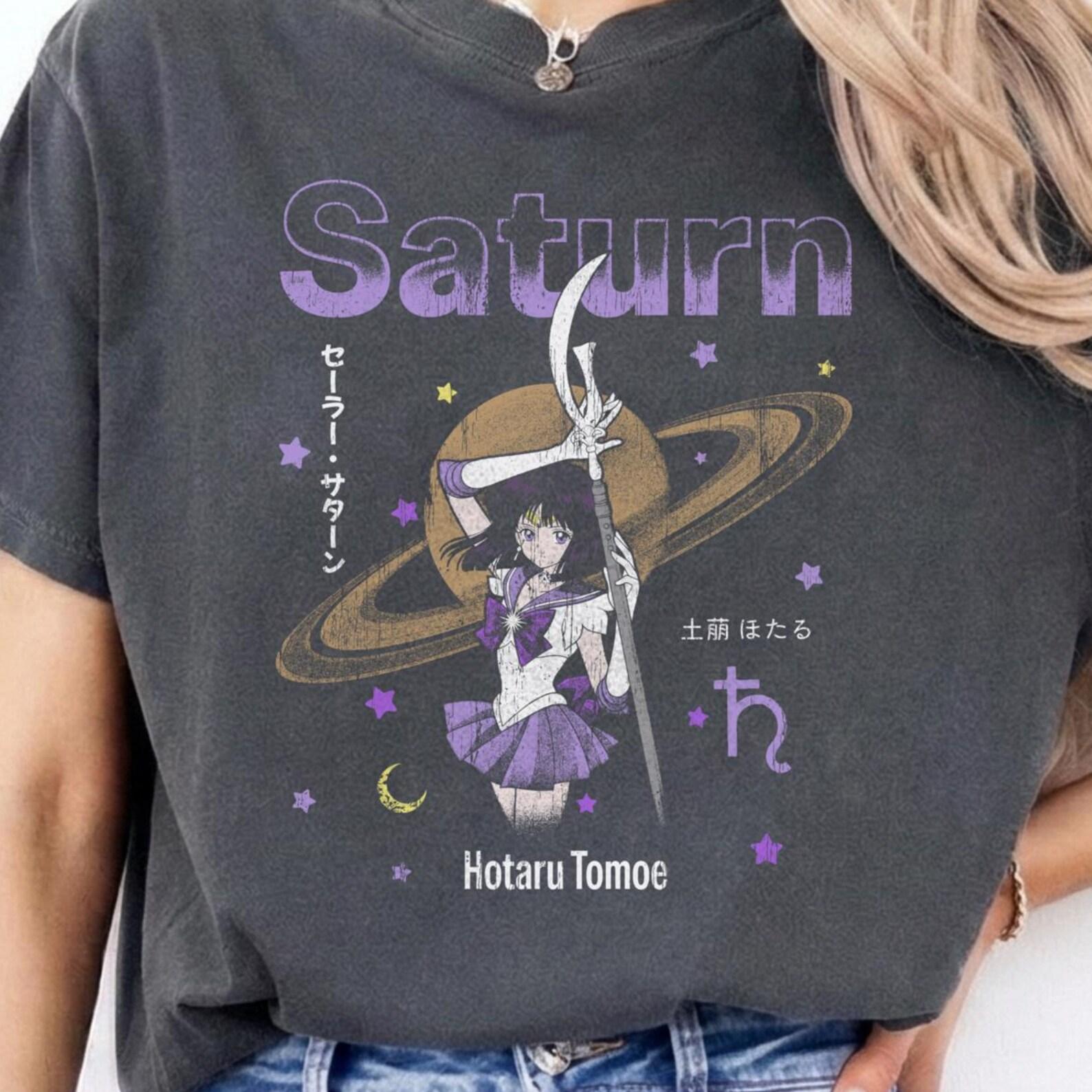 Unisex Sailor Saturn Hotaru Tomoe, Sailor Moon 90 s Anime Manga t-shirt L