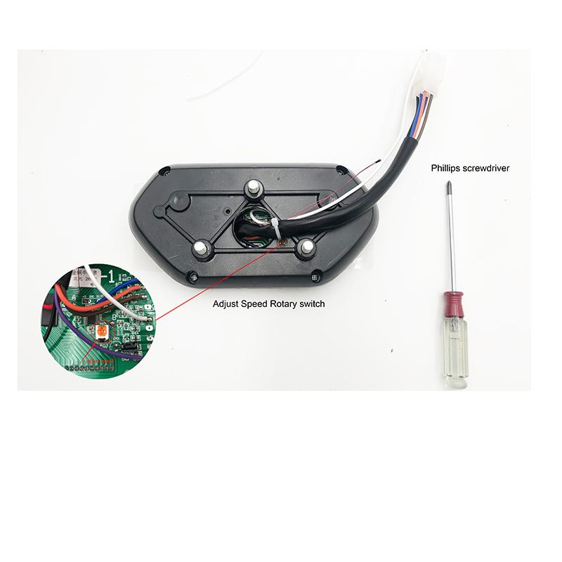 48V-144V Universal Phase/Hall/ ONE-LIN Speed Sensor LCD Speedometer Display For Electric Scooter Motorcycle