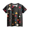 Kinder Mode Lässig Kurzarm Tier Floral Print Rundhals T-Shirt Top