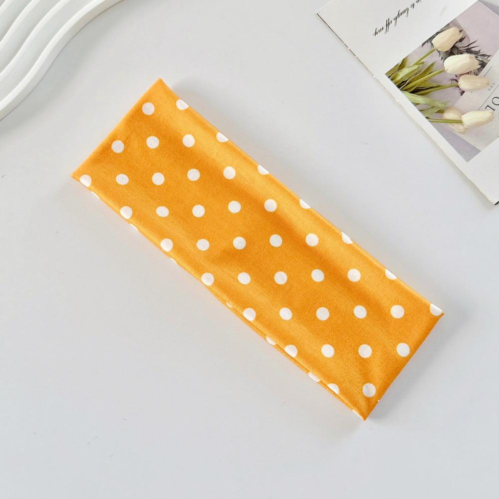 

Stretch Polka Dot Headband Adjustable Sport Headscarf Sweet Wide Headband Photo Props Style 9