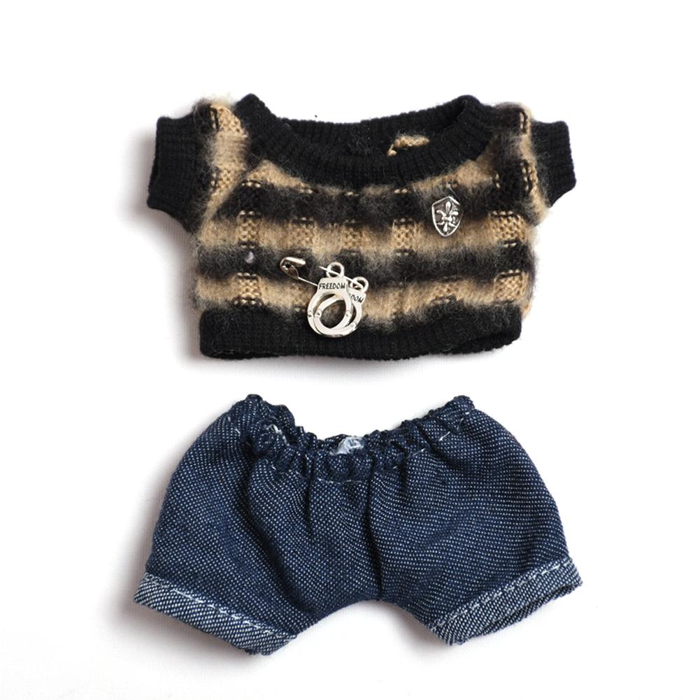 For 15-17cm Labubu Doll Clothes Fashion Clothes Hoodies Doll Clothes Color Match Hoodies Dolls Accessories Cute Decoration Little Cloths