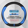 Car Steering Wheel Cover PU Leather For Hyundai I40 I30 I10 Ix35 Ix25 Tucson Accent Elantra Santa Fe Creta Solaris Kona 37-38cm