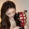 Flocking Plastic Teeth Headbands Fashion Wavy Headband with Combs Non-slip Velvet Hair Bands for Women Girls Hair Accessories