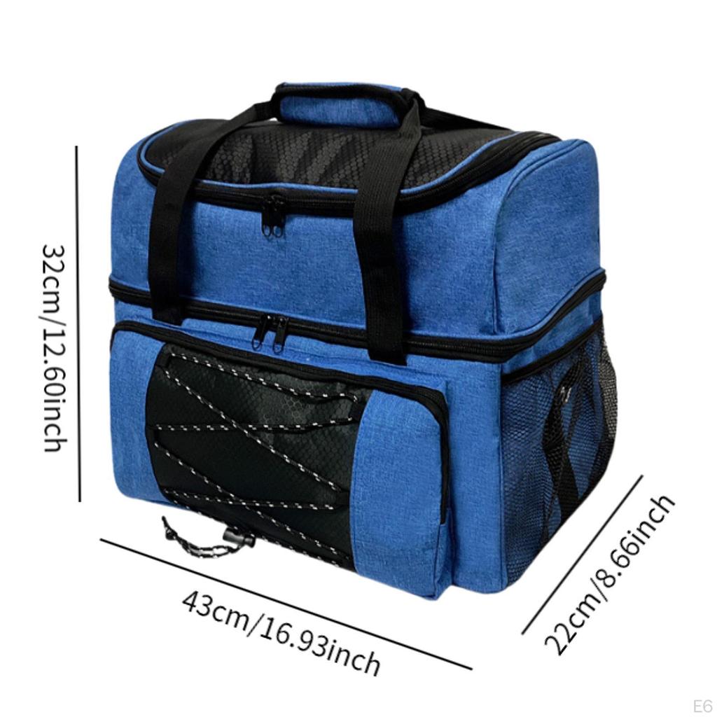 Bowling Bag with Shoe Compartment for Women And Men, Heavy Duty Portable Double Bag,