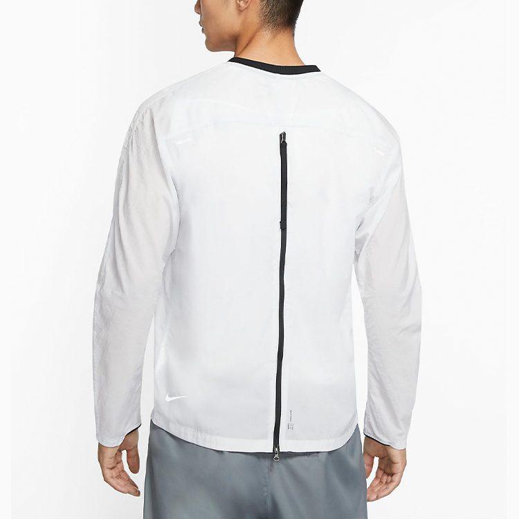 Nike Sweatshirts Men's White Crew Neck Moderate Regular CU5539-043