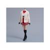 Toybar Japan 1/6 Scale Action Figure School Girl Sailor Fashion Cardigan JK Skirt Outfit with Stockings and Shoes Set Red