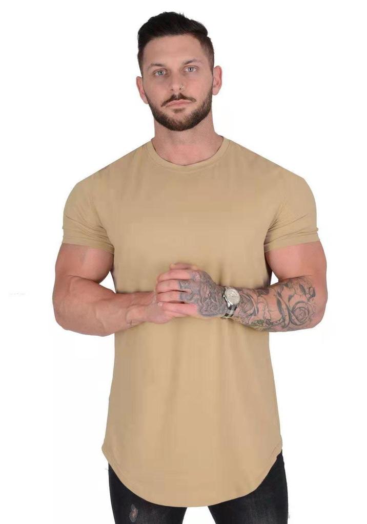 Maglietta da Corsa Uomo a Manica Corta Vestibilità Aderente - Abbigliamento Sportivo Estivo Casual