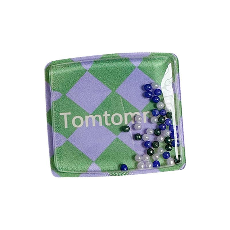 Mobile Phone Airbag Bracket, Small Fresh Quicksand Beads, Back Sticker, Retractable Desktop, Lazy Ring Buckle, Women'S Model.
