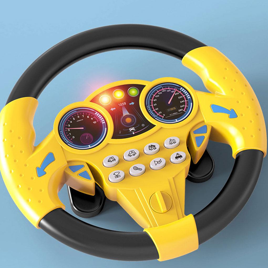 ABS Driving Steering Wheel Role-playing Toy With Simulation Effects For Kids Steering Wheel Toys