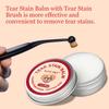 Pet Tear Stain Remover Balm + Brush - Natural Gentle Non-Irritating, Reduces Marks Prevents Pigmentation Keep Dry for Cats Dogs