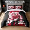 Cristiano Ronaldo Design Bed Bedding Set 1 Duvet Cover + 2 Pillowcases Soft Breathable Household Bed Linens