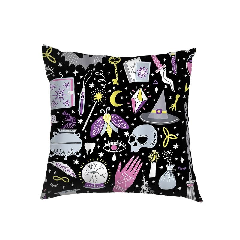 Vampire Bat Ghost Print Cushion Covers Gothic Style Pillowcases Bedroom Office Living Room Pillowcase Throw Pillow Cover Gift