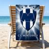 Monter-rey Football Crest Art Printed Beach Towel, Super Soft Microfiber, Perfect Gift Birthday, for Pool, Beach, Travel, for family and friends