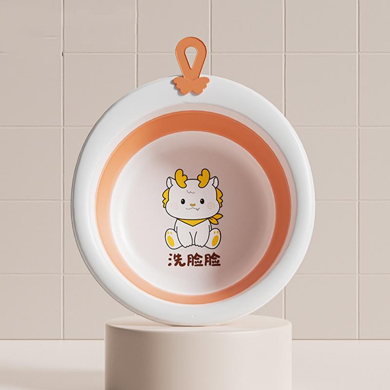 Skládací umyvadlo pro děti, Přenosné umyvadlo, Silný plastový lavor pro miminka, Domácí dětská malá miska