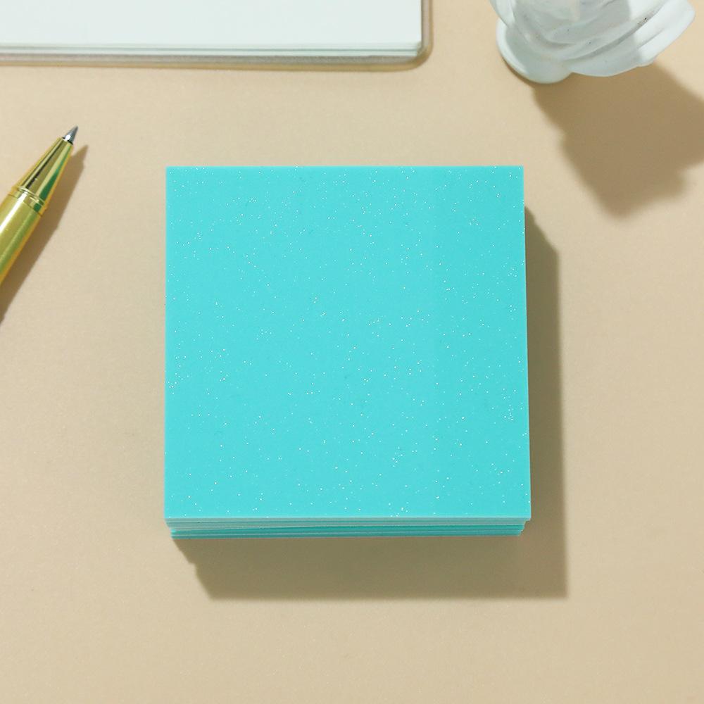 50 fogli Notes adesive per studenti PET traslucido Post-it Blocchetti notes Posit per cancelleria scolastica Adesivi per ufficio