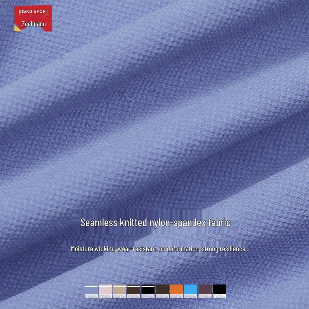 Sömlös Color Block Tvådelad Långärmad Cropped Yoga T-shirt för Löpning & Fitness