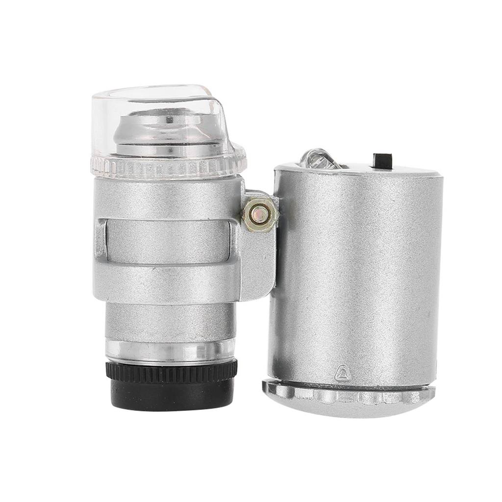 LED Microscope 60X Magnifying Glass, Portable Magnifier with Light, Bright LED Lights for Jewelry and Currency Inspection, In-Depth Lo