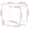 VidaXL Bedside Table White 40x30x40 Cm Solid Pine Wood