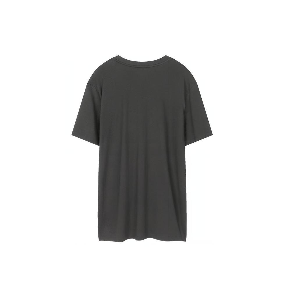 Skechers Round Neck Straight Cut Short Sleeve Breathable T-Shirt Men Tops Carbon-Black L220M152-0018