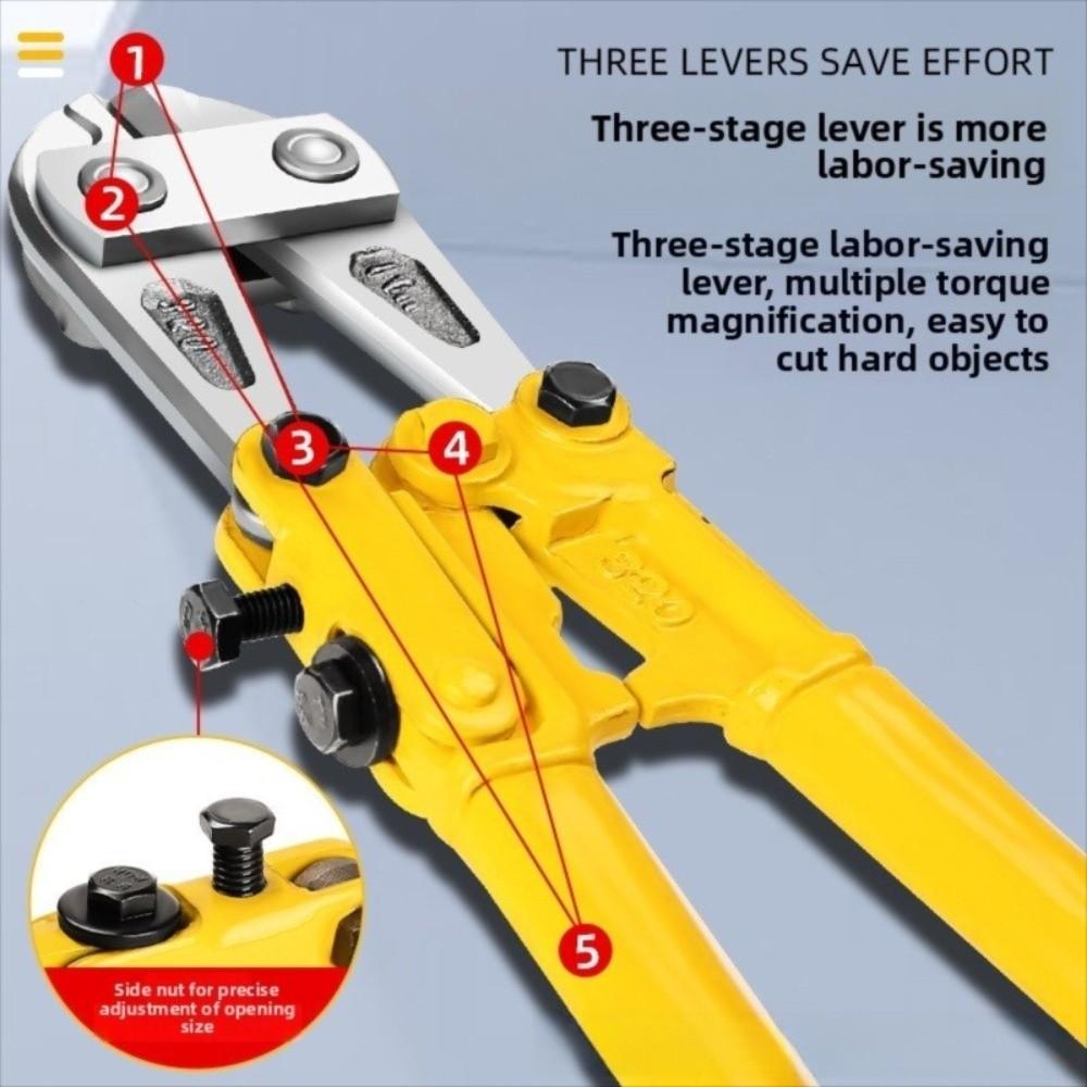 Multi-functional Bolt Wire Cutters Heavy Duty Non-hydraulic Rebar Cutters Gifts Steel Wire Pliers