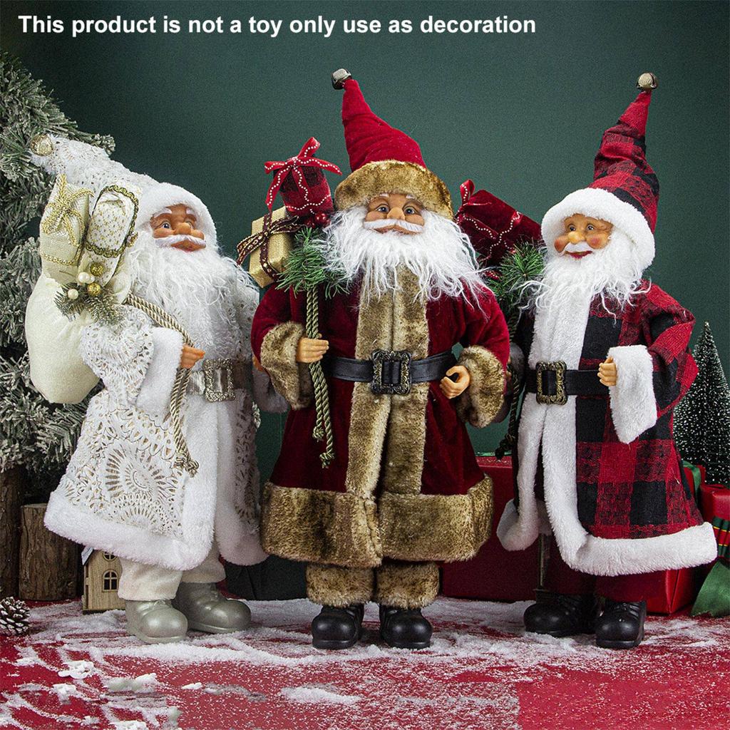 Weihnachtsmann 60cm Stehpuppe, Dekoriert von The YoungMaster, Weihnachtsmann-Figur, Weihnachtsdekoration