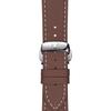 Tissot Reloj de Moda para Hombre con Correa de Cuero y Esfera Plateada T127.410.16.031.00