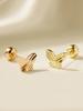 Minimal Piercing 14K Cut Butterfly Earrings