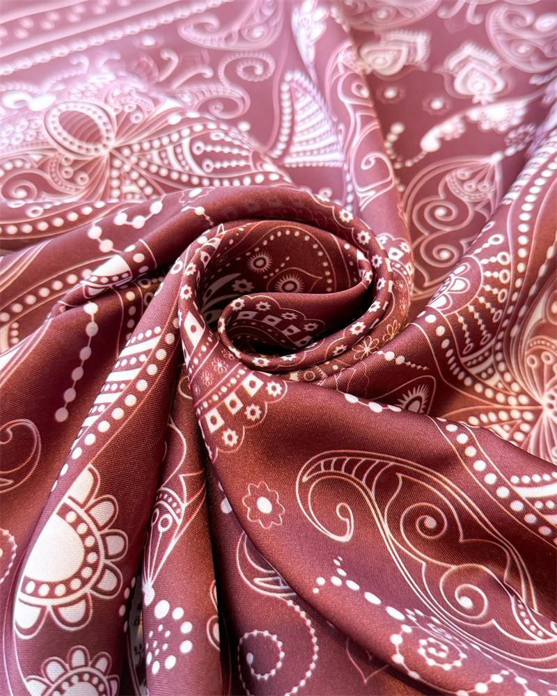 Luxury Paisley Print Shawl Square Scarf for Women Satin Fashion Wraps Neckerchief Female Hair Bands Ribbon Headband Bandana