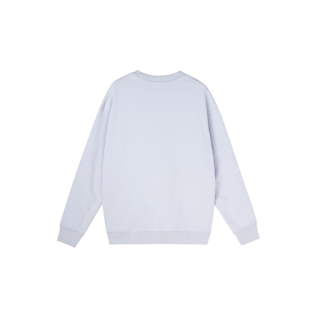 Nike French Terry Swoosh Embroidered Crew Neck Sweatshirt Men Tops Platinum DB9408-043