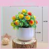 Green Simulated Plants Apples Oranges Cherries Potted Plants Desktop Plant Decor