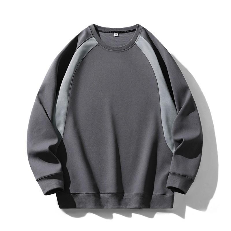 Mens Long Sleeve T Shirt Casual Trendy Round Neck Loose Fit Inner Top