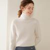 Women's High Neck Cashmere Knit Top - Soft, Fashionable, Skin-Friendly Long Sleeve Sweater