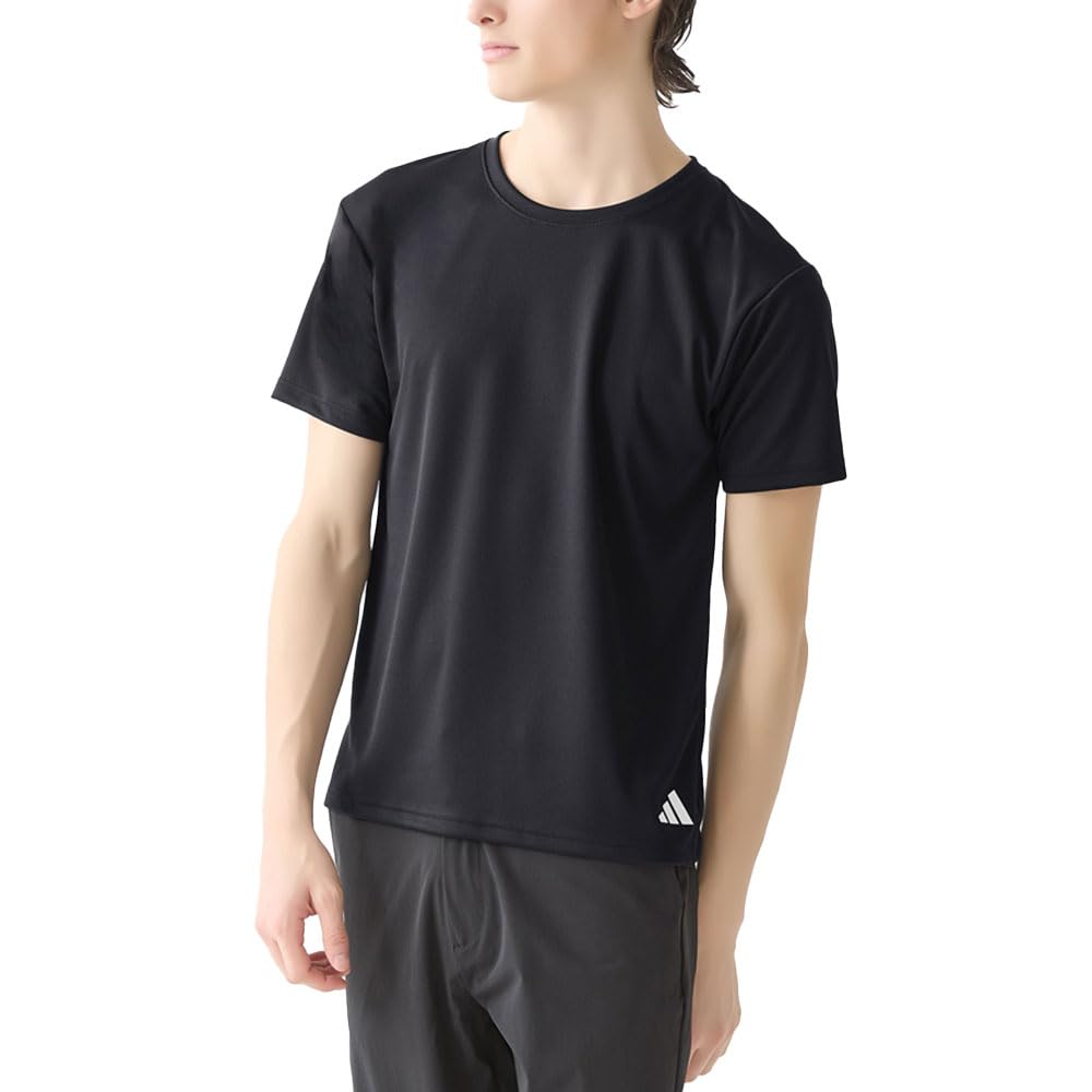 

Adidas Mesh Crew Neck Size L Men s Sweat-Wicking, Quick-Drying T-Shirt, Black, чёрный