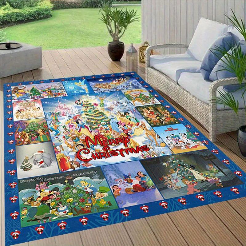 1pz Tappeto con Personaggi dei Cartoni Animati Disney Tappeto Area Tappeto Antiscivolo Lavabile a Mano Tappetino per Pavimento Adatto per Soggiorno Camera da Letto Decorazione per la Casa