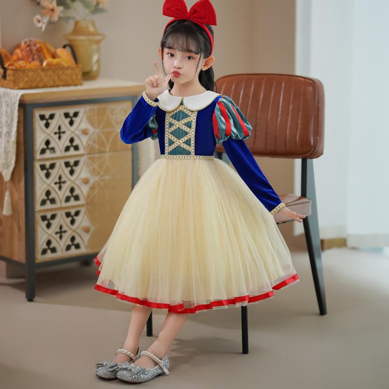 Snow White Princess Dress for Girls - Ideal for Amusement Park Adventures