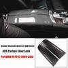 Carbon Fiber Pattern Central Armrest Box Cover Trim For 2009-15 BMW 7 Series F01