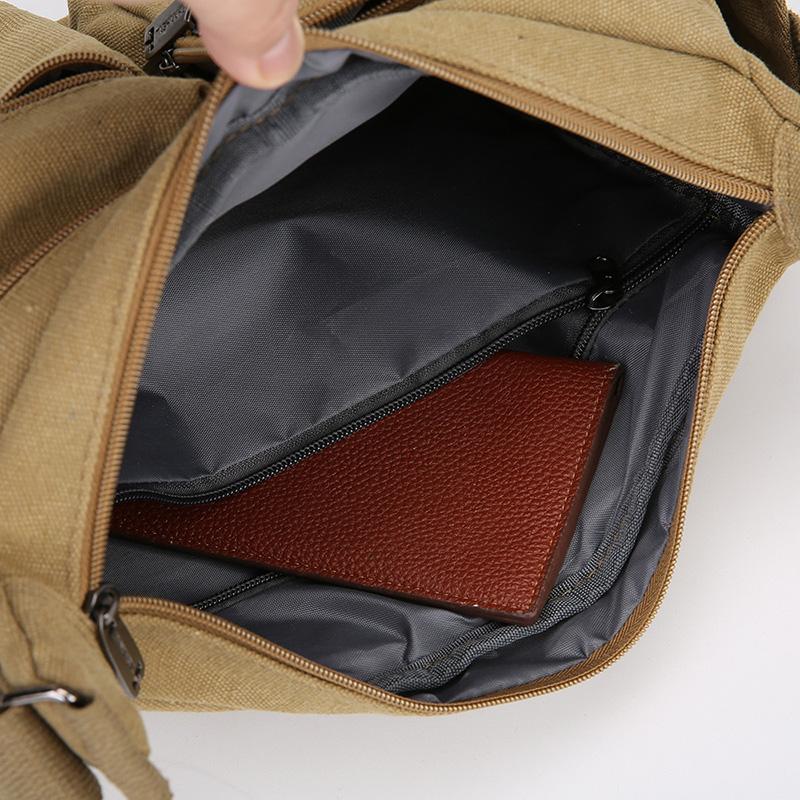 Men Canvas Shoulder Bags Casual Tote Travel Men's Crossbody Bag Luxury Messenger Bags Fashion High Quality Handbag