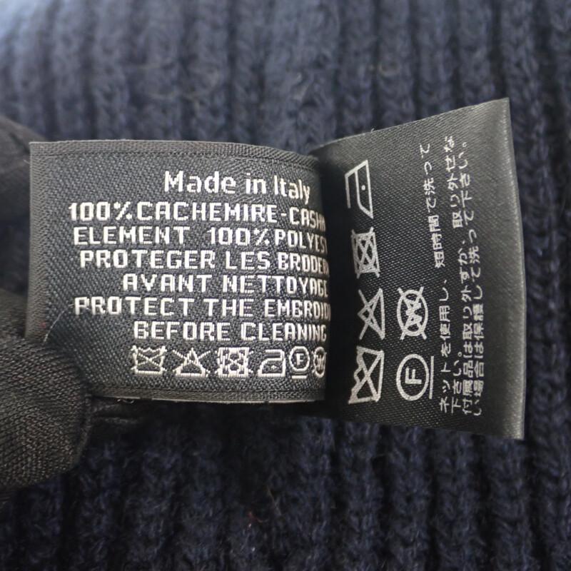 Chanel AA8313 Knit Cap Navy Cashmere Women