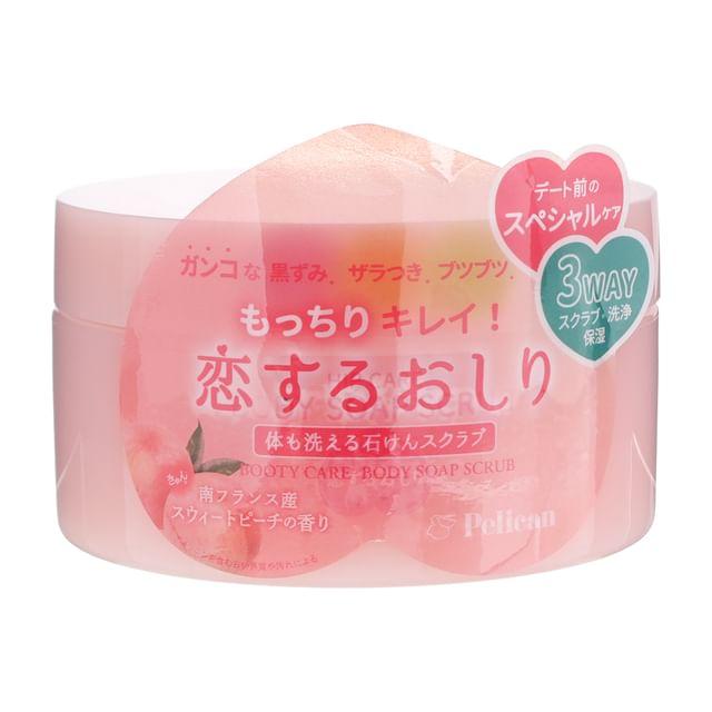 Pelican Soap - Мыло-скраб для тела для ухода за бедрами Сладкий персик 180g