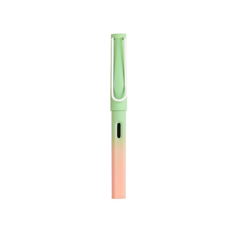 Morandi Gradient Fountain Pen: Customizable Calligraphy Pen with Logo Printing, EF/F Nib, and Ink Cartridges.
