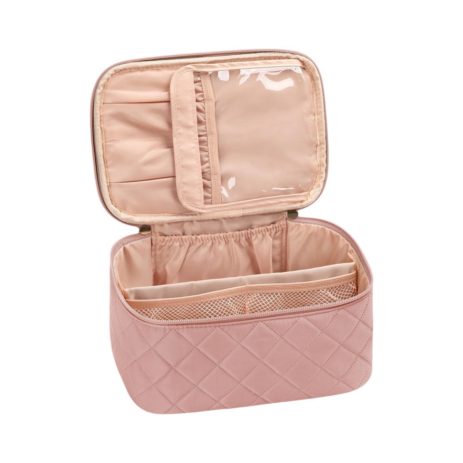 

Large Capacity Makeup Bag, Waterproof And Convenient Toiletries Bag, Fashionable And High-end Travel Carrying Storage Bag One Size розовый