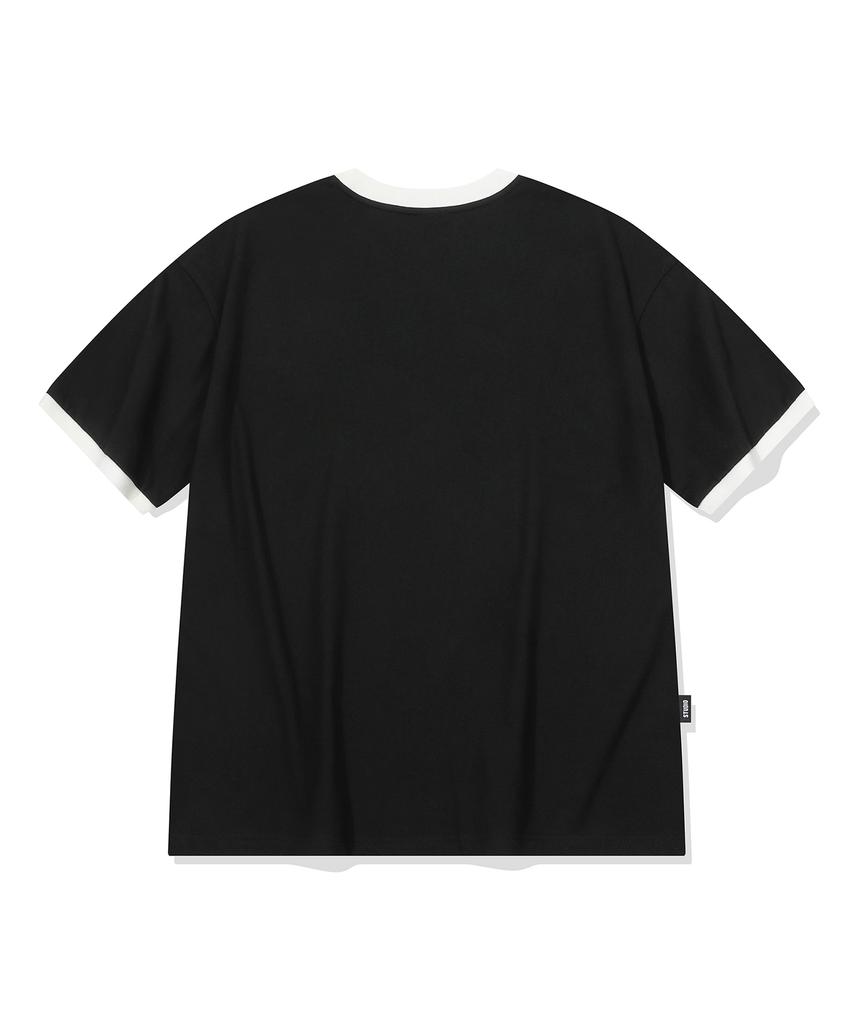 CPGN STUDIO Cozy Puppy Ringer Tee Black