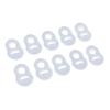 10 Pcs Toenail Corrector  Stretch Resistant Silicone Reusable Ingrown Toe Nail Correct Brace Rin