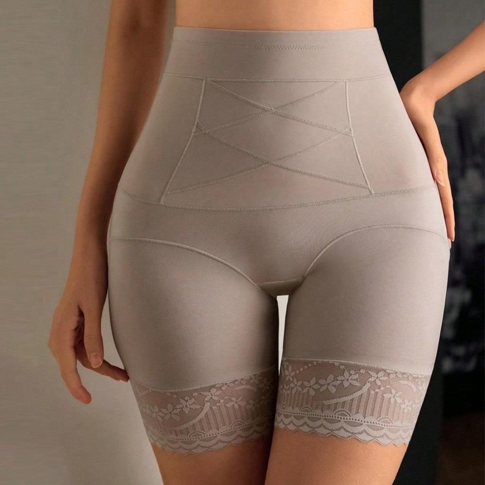 High Waist Lace Safety Shorts Tummy Control Belly Compression Boxers Body Shaper Panty  for Women