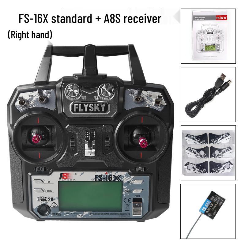 FLYSKY Fusi i6X 6-/10-Channel Transmitter for IA6B/IA10B Receivers, Racing Drone Remote Control