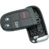Remote Smart Key Fob Shell Case Fit for Dodge Charger Challenger - Chrysler 200 300 Keyless Entry Replacement Car Key Cover (4 Buttons-b)