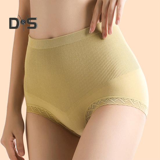 Women's High Waist Underwear Soft Stretch Tummy Control Briefs Seamless Full Coverage Body Shaper Panties
