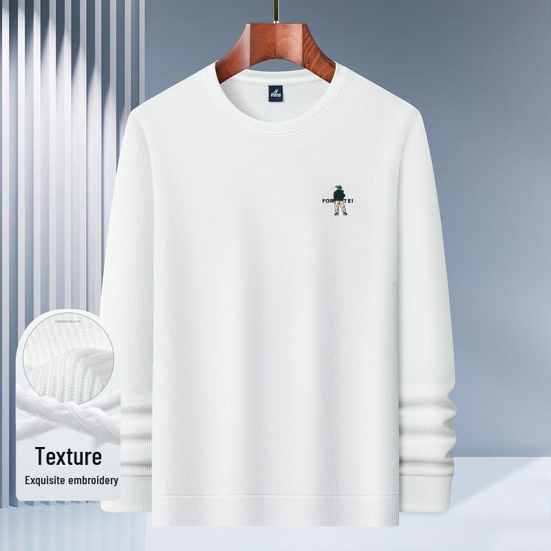 

Futing Men s Easy-Care Anti-Wrinkle Round Neck Sweatshirt 3XL